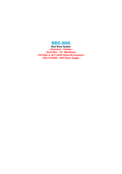 BOSER Technology BBS-2006 Manual