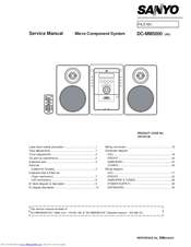 Sanyo DC-MM5000 (XE) Service Manual