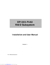 Proware DP-503-F4A3 Installation And User Manual