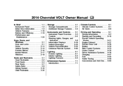 Chevrolet VOLT 2014 Owner's Manual