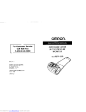 Omron HEM-609 Instruction Manual