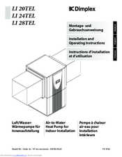 Dimplex LI 20TEL Installation And Operating Instructions Manual