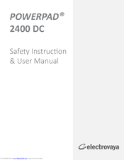 Electrovaya POWERPAD 2400 DC Safety Instruction & User Manual