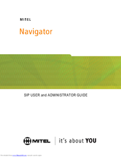 Mitel NAVIGATOR User And Administrator Manual