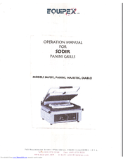 Equipex Sodir Savoy Operation Manual
