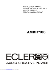 Ecleree AMBIT106 Instruction Manual