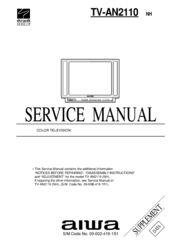 Aiwa TV-AN2110 Service Manual