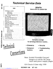 Zenith LGA29A11GM Service Manual