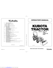 Kubota BX25D-AU Operator's Manual