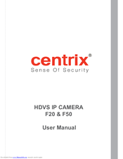 Centrix F20 User Manual