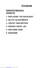 Iiyama AS3921U Service Manual