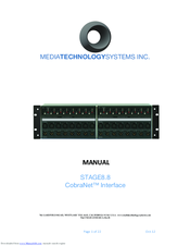 MediaTechnologySystems STAGE8.8 User Manual