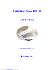 Avision DS310F User Manual