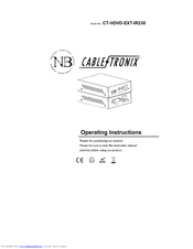 Cable-Tronix CT-HDVD-EXT-IR230 Operating Instructions Manual