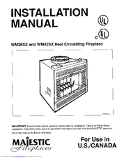 Majestic fireplaces WM42SX Installation Manual