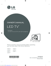 LG LB75 series Owner's Manual