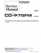 Pioneer CD-P75FM Service Manual