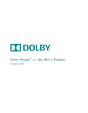 Dolby Laboratories Atmos User Manual