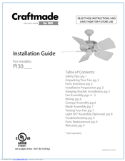 Craftmade PI30 Installation Manual