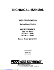 Westerbeke 58 Technical Manual