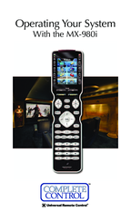 Complete Control MX-980i Operating Instructions Manual