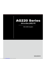 Micro Star  Computer AG220 Series User Manual