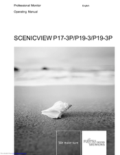 Fujitsu SCENICVIEW P17-3P Operating Manual