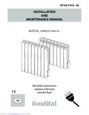 Fondital IST 03 F 014 - 02 Installation And Maintenance Manual