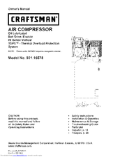 Craftsman 921.16578 Owner's Manual