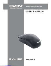 Sven RX-160 User Manual