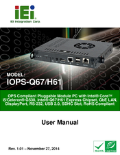 IEI Technology IOPS-Q67/H61 User Manual