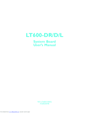 DFI LT600-DR/D/L User Manual