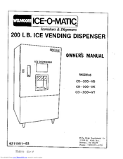 Ice-O-Matic CD-200-VT Owner's Manual