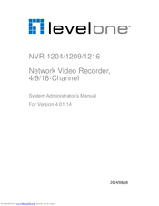LevelOne NVR-1204 Administrator's Manual