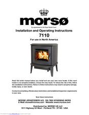 Morsø 7110 Installation And Operating Instructions Manual