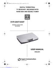 Sagem DVR 6400T User Manual