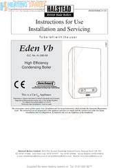 Halstead Eden Vb Instructions For Use And Installation