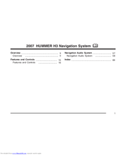 Hummer 2007 H3 Owner's Manual