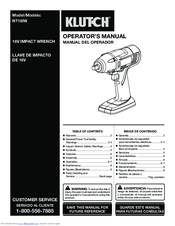 Klutch NT18IW Operator's Manual