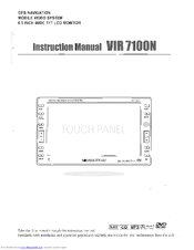 Soundstream VIR 7100N Instruction Manual