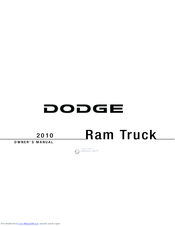 Dodge Ram Truck 2010 Owner's Manual