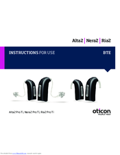 BTE Alta2 Pro Ti Instructions For Use Manual