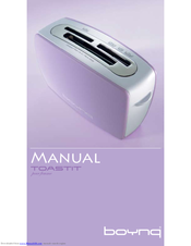 Boynq toastit Manual