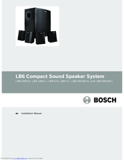 Bosch LB6-SW100-L Installation Manual