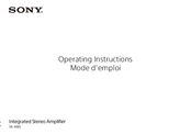 Sony TA-A1ES Operating Instructions Manual