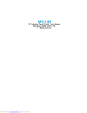 BOSER Technology BPC-6169-W User Manual