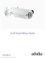 Advida A-45 Quick Setup Manual
