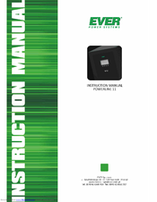 Ever Power Systems POWERLINE 11 series Instruction Manual