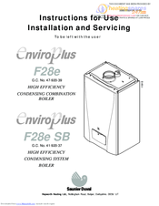 Saunler Dual EnviroPlus F28e Instructions For Use Installation And Servicing