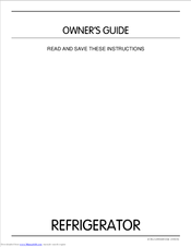 Frigidaire MRS20WRGW Owner's Manual
